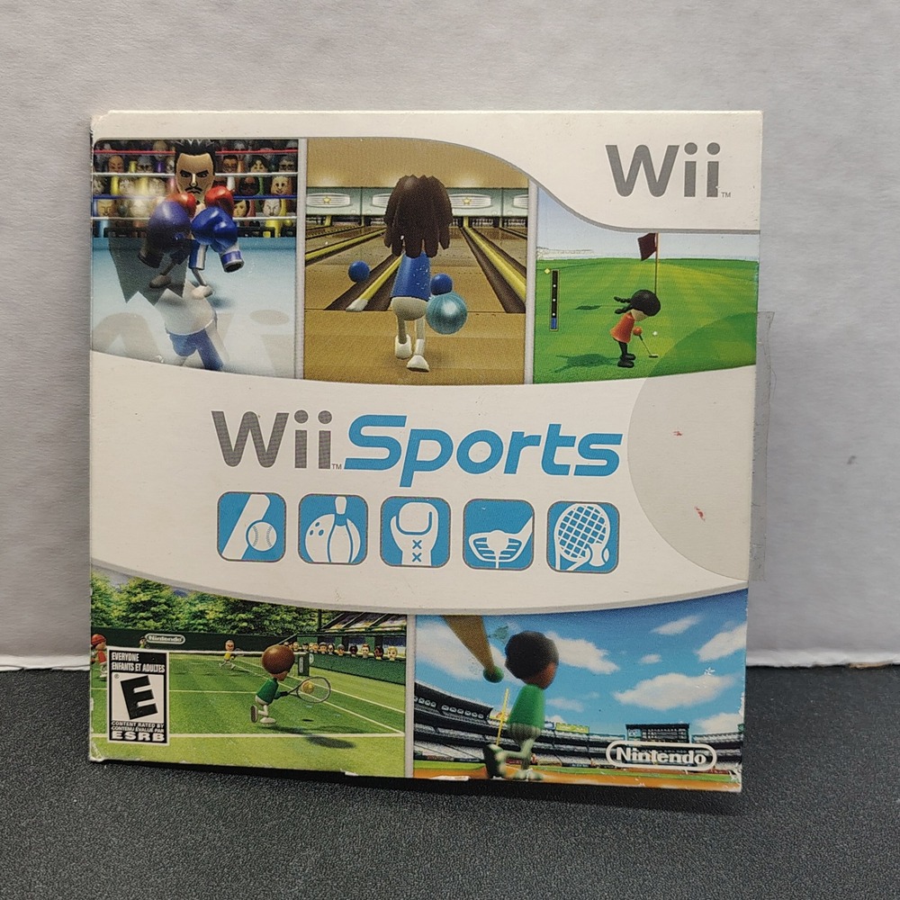 Nintendo Wii Sports Video Game OS White (Cardboard Sleeve Manual Included)